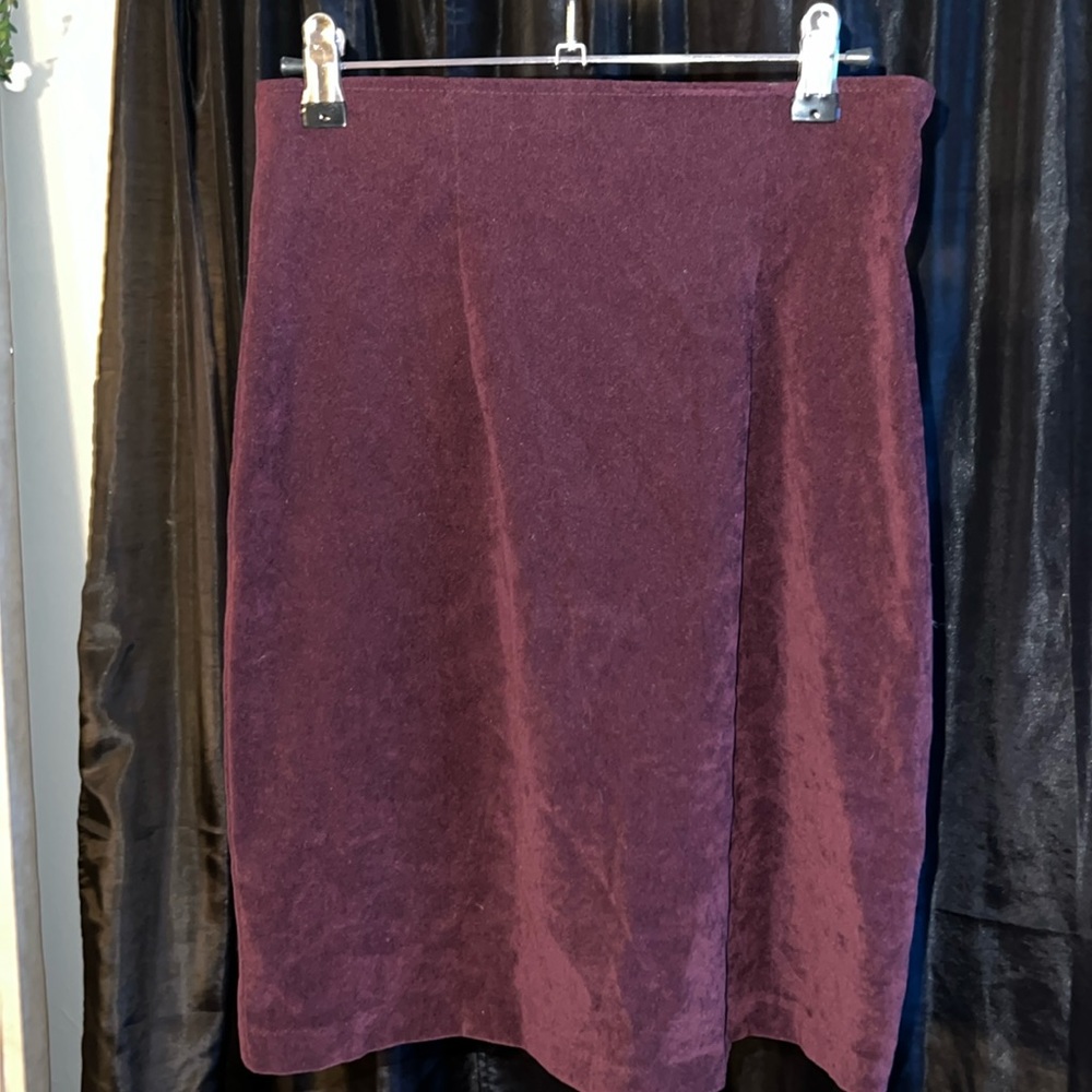 Burgundy Velvet Vintage Skirt 125